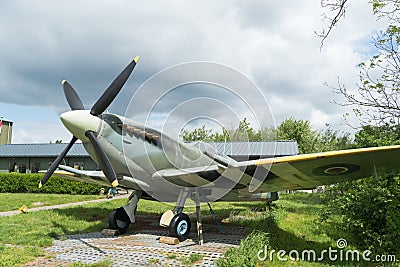 Supermarine spitfire replica Editorial Stock Photo