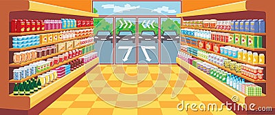 Supermarket. Vector Illustration