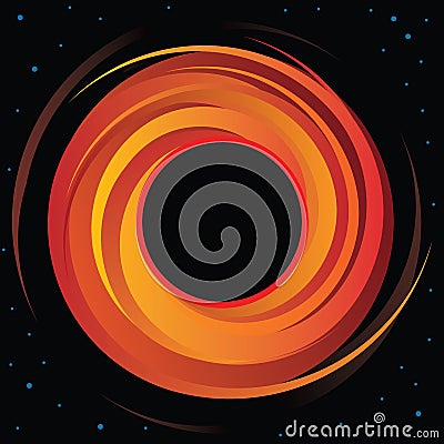 Supermassive Black Hole Vector Graphic Vector Illustration