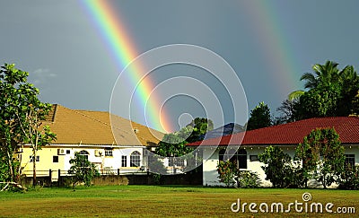 Supernumerary rainbows Stock Photo