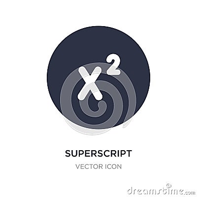 superscript icon on white background. Simple element illustration from UI concept Vector Illustration