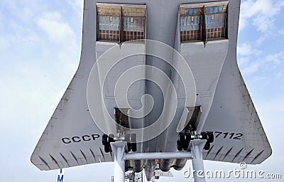 Supersonic aircraft Tupolev TU-144 Editorial Stock Photo