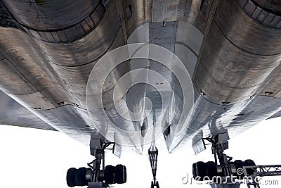 Supersonic aircraft Tupolev TU-144 Editorial Stock Photo