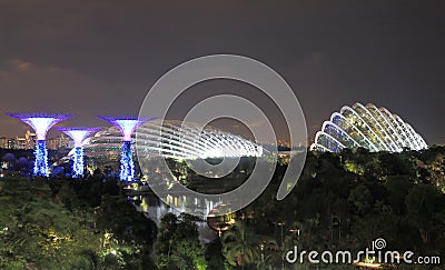 Supertree Grove, modern architecture Singapore Editorial Stock Photo