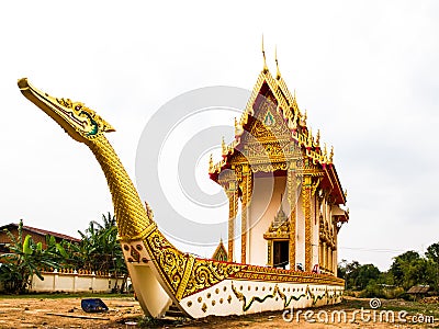 Suphannahong buddhist church. Stock Photo