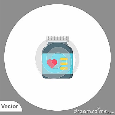 Supplement vector icon sign symbol Vector Illustration