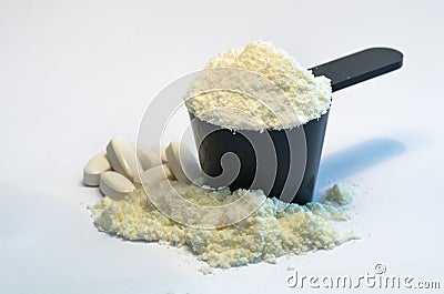 Supplement used in fitness and training Stock Photo