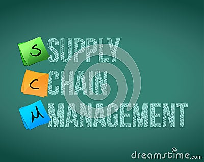 Supply chain management Cartoon Illustration