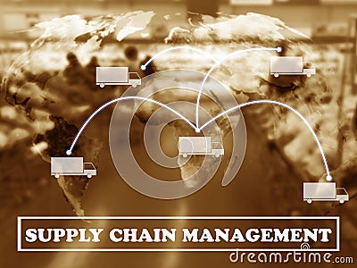 Supply Chain Management Concept Stock Photo