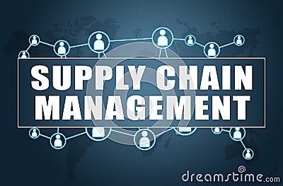 Supply Chain Management Cartoon Illustration