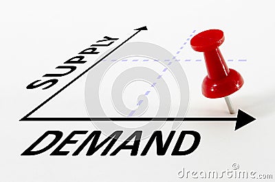 Supply And Demand Analysis Concept Stock Photo