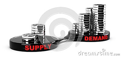 Supply and Demand Stock Photo