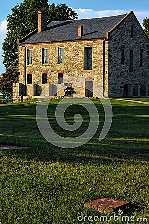 Supply Depot at Fort Smith National Historic Site Stock Photo