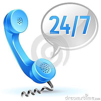 Support center call icon Vector Illustration