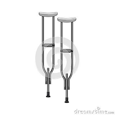 support crutch medical cartoon vector illustration Vector Illustration