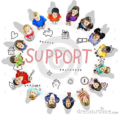 Support Donations Charity Foundation Concept Stock Photo