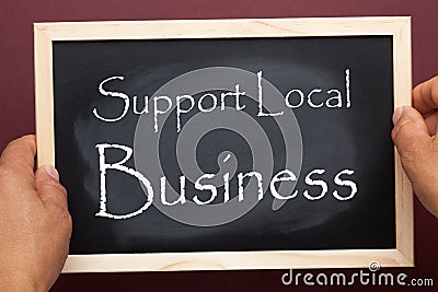 Support Local Business Stock Photo