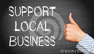 Support local business Stock Photo