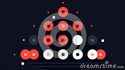 A Support machine icon representing the supervised learning algorithm used for classification created with Generative AI Stock Photo