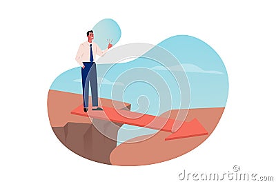 Support, problem, anti crisis strategy, like, business concept Vector Illustration