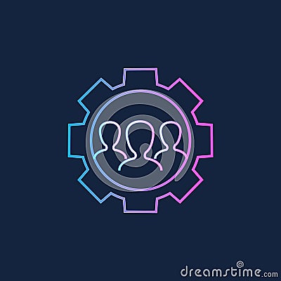 Support service icon. User settings Vector Illustration