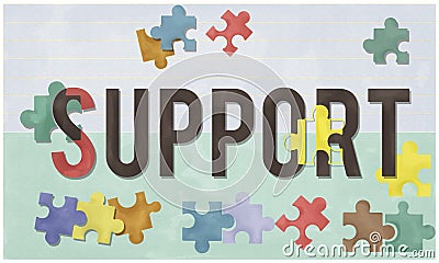 Support Social Help Charity Care Concept Stock Photo