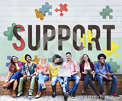 Support Social Help Charity Care Concept Stock Photo