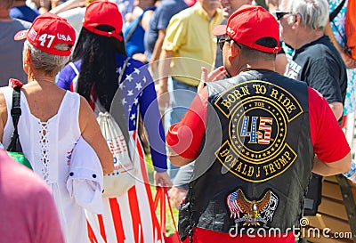 Supporters of Former President Donald Trump Editorial Stock Photo