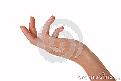 Supporting hand Stock Photo