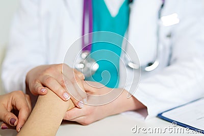 Supporting patient Stock Photo