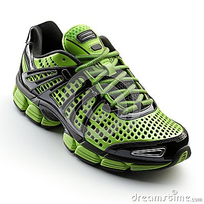 Supportive and breathable mesh running shoes for summer Stock Photo