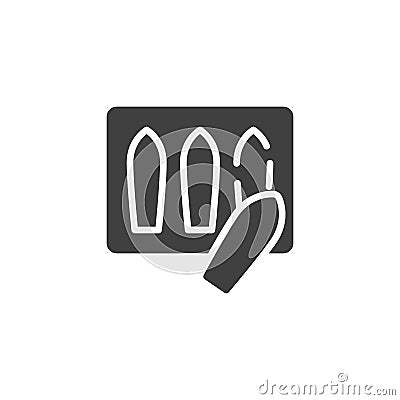 Suppository package vector icon Vector Illustration