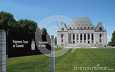 The Supreme Court of Canada Editorial Stock Photo