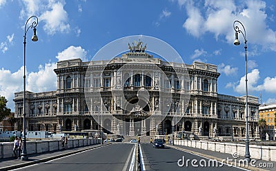 Supreme Court of Cassation in Palace of Justice Editorial Stock Photo