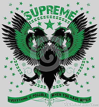 Supreme flight Vector Illustration