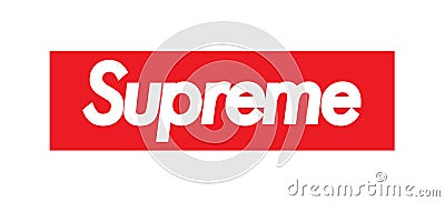 Supreme premium fashion brand logo Vector Illustration