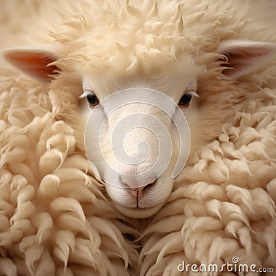 Supreme Softness: Wool Close-ups Stock Photo