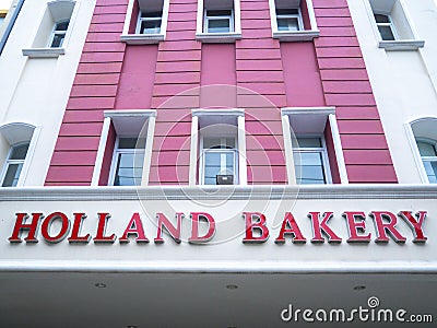 Surabaya, Indonesia - April 01,2023: Holland Bakery is a bakery franchise brand from Indonesia Editorial Stock Photo