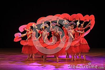 Surabaya indonesia, july 29 2016. ballet dance performances Editorial Stock Photo