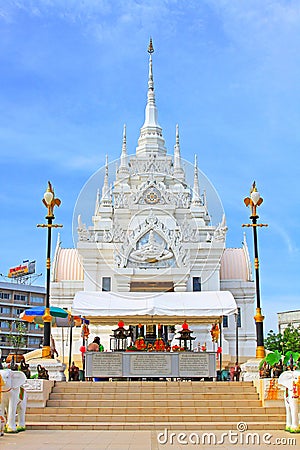 Surat Thani City Pillar Shrine, Surat Thani, Thailand Editorial Stock Photo