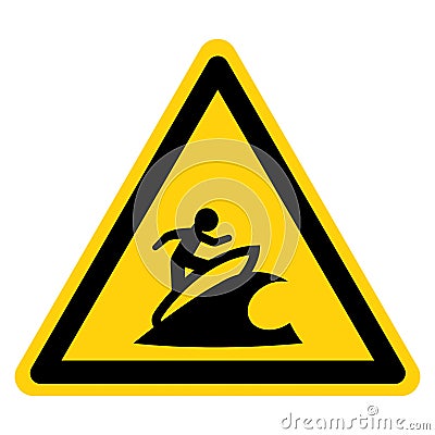 Surf Area Symbol Sign, Vector Illustration, Isolate On White Background Label. EPS10 Vector Illustration