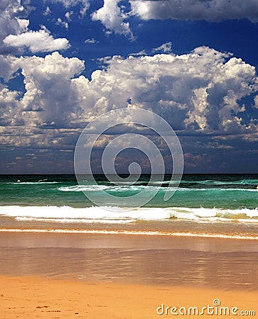 Surf and beach Stock Photo