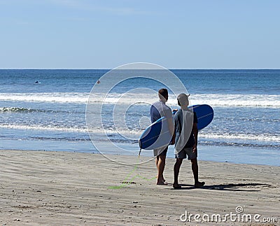 Surf Lessons Editorial Stock Photo
