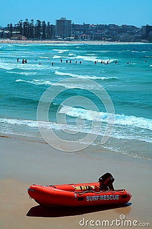 Surf rescue Stock Photo
