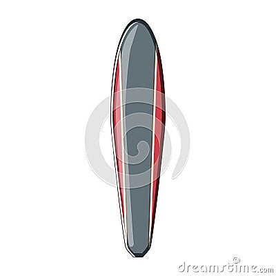 surf surfboard beach cartoon vector illustration Vector Illustration