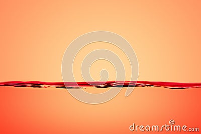 The surface of calm water in Golden-pink color Stock Photo