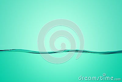 The surface of calm water in turquoise color. Close-up Stock Photo