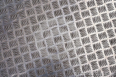 Surface of a checker plate Stock Photo