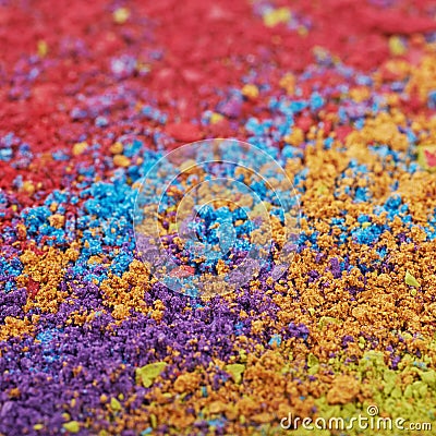 Surface coated with the paint pigment Stock Photo