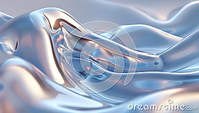 surface detail rendering, smooth visual concept with smooth curve, liquid textured surface Stock Photo